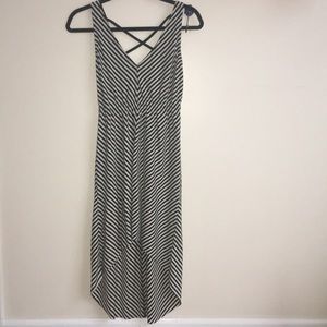 High-low striped tank top summer dress!